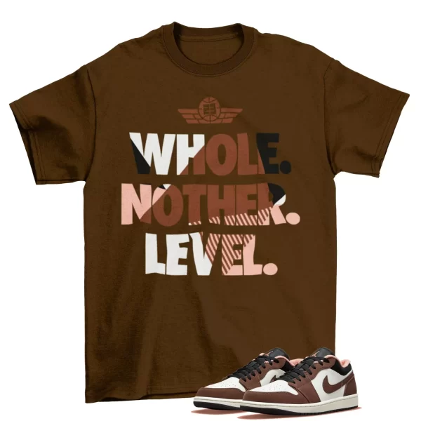 Next Level Mocha Shirt to Match Air Jordan 1 Low Mocha DC6991 200 Jezsport.com