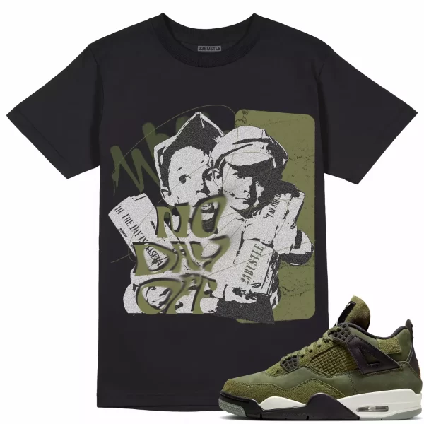 Shirt to Match Jordan 4 Craft Olive 4s Sneaker 23Bustle - No Day Off 2 Tee Jezsport.com