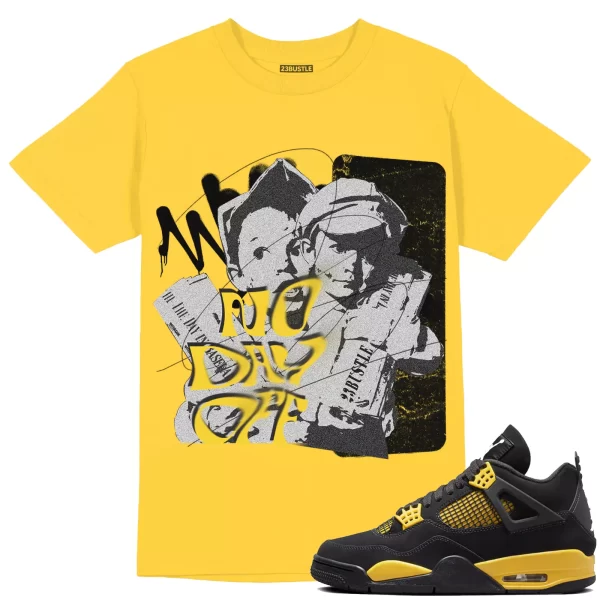 Shirt to Match Jordan 4 Retro Thunder 4s Sneaker 23Bustle - No Day Off 2 Tee Jezsport.com