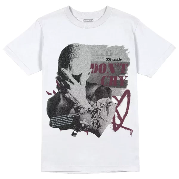 Shirt to Match Jordan 5 Burgundy 5s Sneaker 23Bustle - Don't Cry Sneaker Tee Jezsport.com