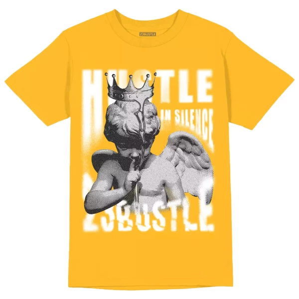 Shirt to Match Jordan 6 Yellow Ochre 6s Sneaker 23Bustle - Hustle In Silence Tee Jezsport.com