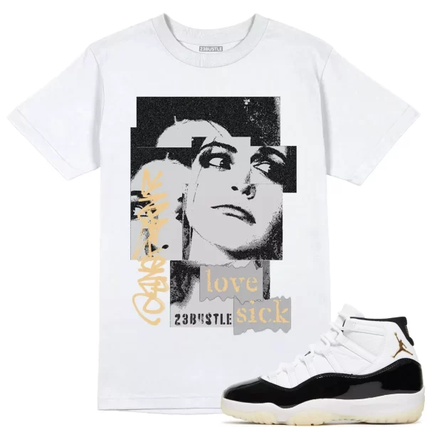 Shirt to Match Jordan 11 Gratitude 11s Sneaker 23Bustle - Love Sick Sneaker Tee Jezsport.com