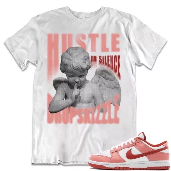 Shirt to Match Dunk Low Red Stardust dropSkizzle - Hustle In Silence Grunge Jezsport.com