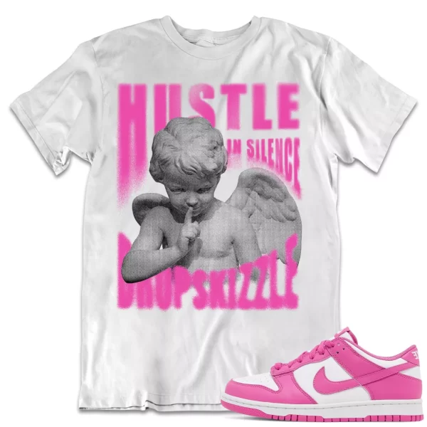 Shirt to Match Dunk Low Active Fuchsia dropSkizzle - Hustle In Silence Grunge Jezsport.com