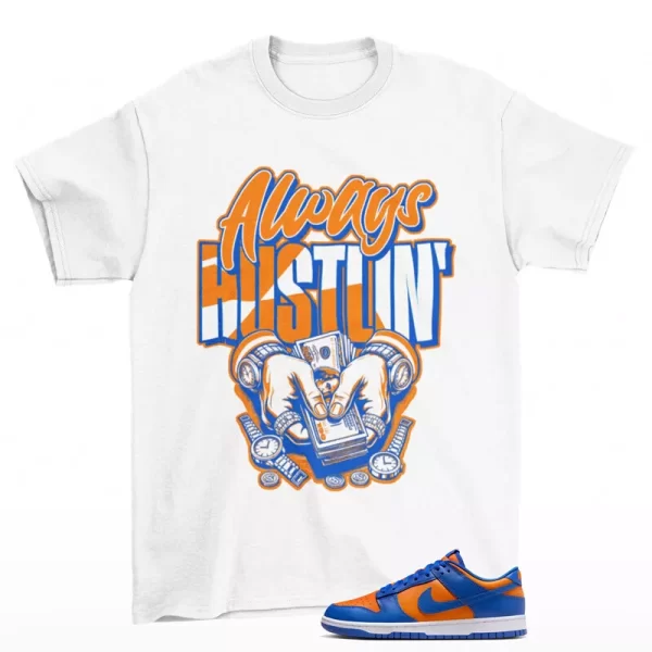 Hustle Sneaker Shirt to Match Dunk Low Knicks DV0833-800 Jezsport.com