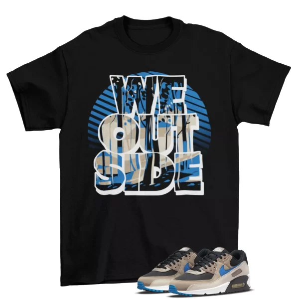 We Outside Sneaker Shirt to Match Air Max 90 Malt Blue Slate DC9388 001 Jezsport.com