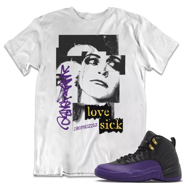 Shirt to Match Jordan 12 Field Purple 12s dropSkizzle - Love Sick Grunge Tee Jezsport.com