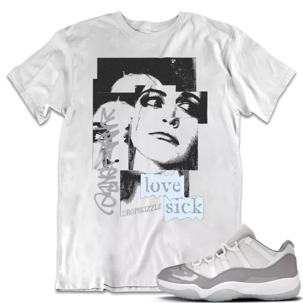 Shirt to Match Jordan 11 Cement Grey 11s dropSkizzle - Love Sick Grunge Tee Jezsport.com