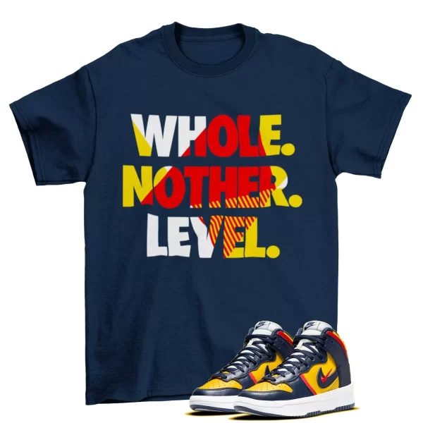 Next Level Shirt to Match Wmns Dunk High Up Rebel DH3718 701 / Navy Jezsport.com