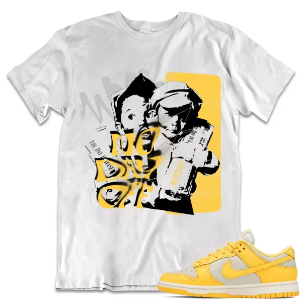 Shirt to Dunk Low Citron Pulse dropSkizzle - No Day Off Grunge Sneaker Tee Jezsport.com