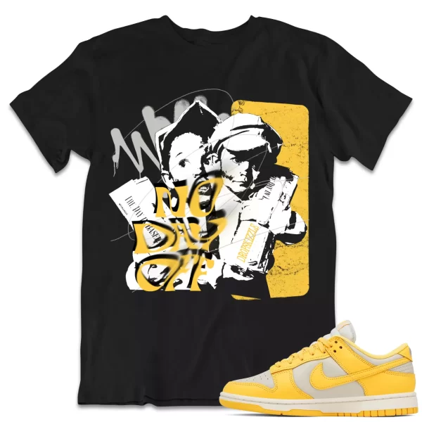 Shirt to Dunk Low Citron Pulse dropSkizzle - No Day Off Grunge Sneaker Tee Jezsport.com