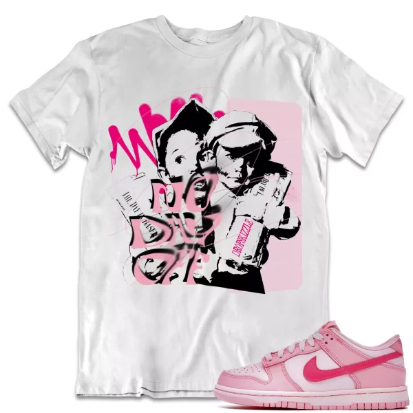 Shirt to Dunk Low Triple Pink dropSkizzle - No Day Off Grunge Sneaker Tee Jezsport.com