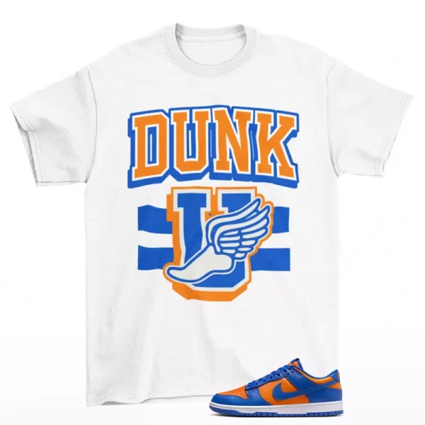 Dunk University Sneaker Shirt to Match Dunk Low Knicks DV0833-800 Jezsport.com