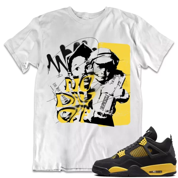 Shirt to Match Jordan 4 Yellow Thunder 4s dropSkizzle - No Day Off Grunge Jezsport.com