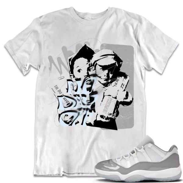 Shirt to Match Jordan 11 Cement Grey 11s dropSkizzle - No Day Off Grunge Jezsport.com