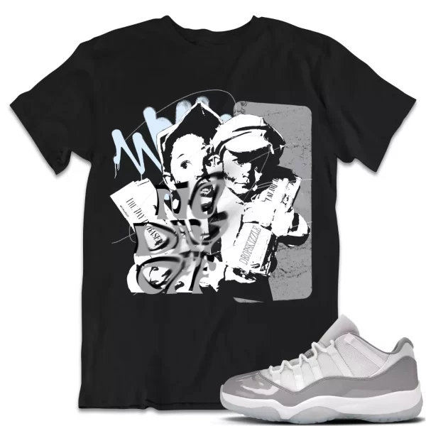 Shirt to Match Jordan 11 Cement Grey 11s dropSkizzle - No Day Off Grunge Jezsport.com