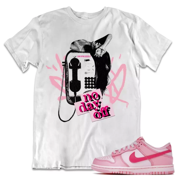 Shirt to Dunk Low Triple Pink dropSkizzle - No Day Off 1 Sneaker Tee Jezsport.com