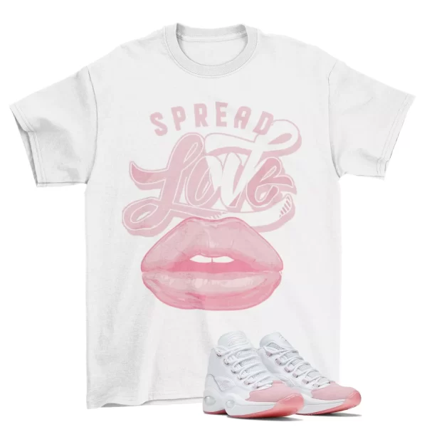 Spread Love Sneaker Shirt to Match Question Mid Pink Toe G55120 Jezsport.com