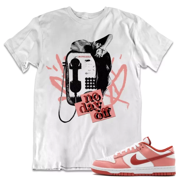 Shirt to Dunk Low Red Rugged dropSkizzle - No Day Off 1 Sneaker Tee Jezsport.com