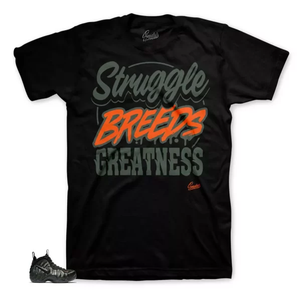 Shirt Match Foamposite Sequoia Foam - Struggle Breeds Tee Jezsport.com