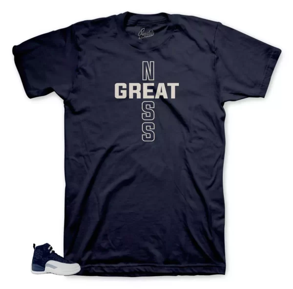 Shirt Match Jordan 12 International Flight Tokyo Japan - Greatness Cross Tee Jezsport.com