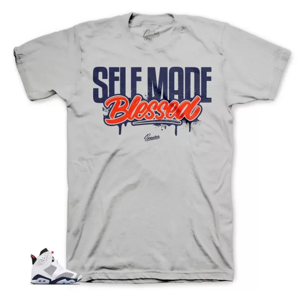 Shirt Match Jordan 6 Tinker White infrared 23 - Self Made Tee Jezsport.com