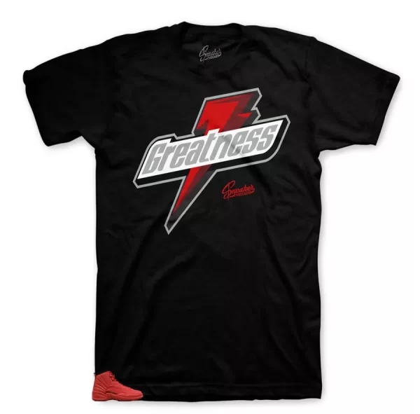 Shirt Match Jordan 12 Gym Red - Greatness Tee Jezsport.com