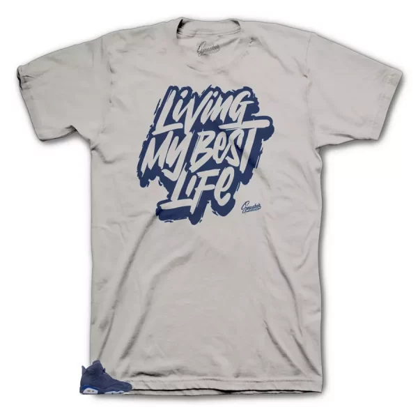 Shirt Match Jordan 6 Diffused Blue Jimmy Butler - Living Life Tee Jezsport.com