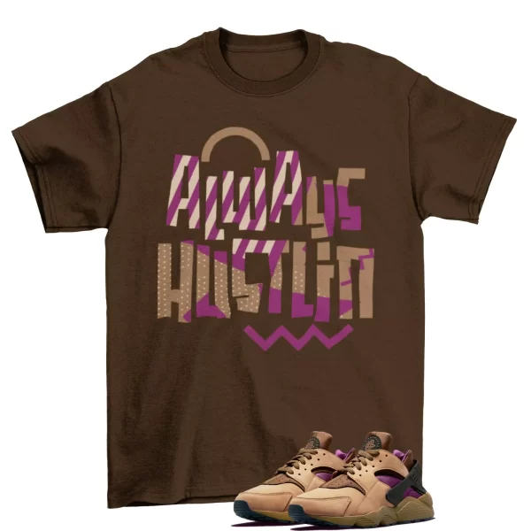 Always Hustling Sneaker Shirt to Match Air Huarache LE Praline DH8143-201 Jezsport.com