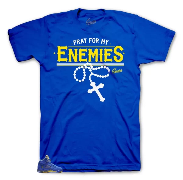 Shirt Match Jordan 5 Laney Varisity Royal - Enemies Tee Jezsport.com