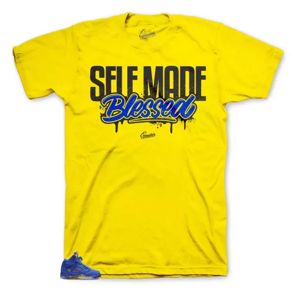 Shirt Match Jordan 5 Laney Varisity Royal - Self Made Tee Jezsport.com