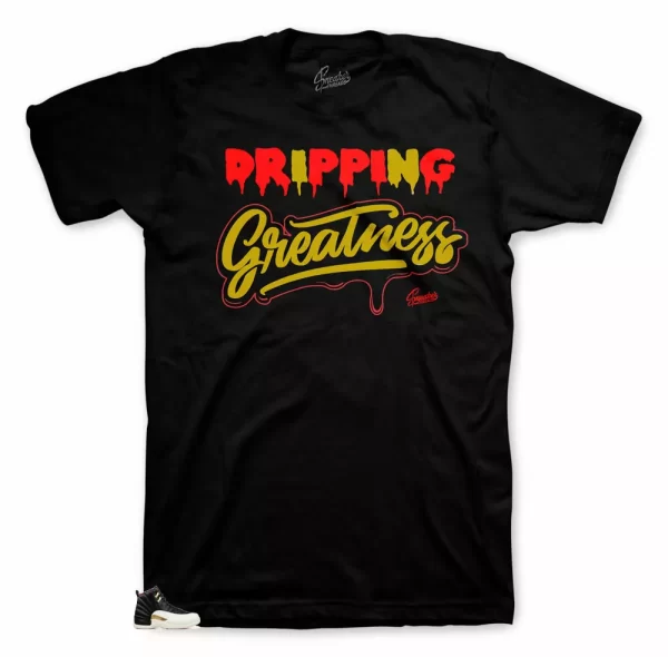 Shirt Match Jordan 12 CNY Chinese New Year - Dripping Tee Jezsport.com