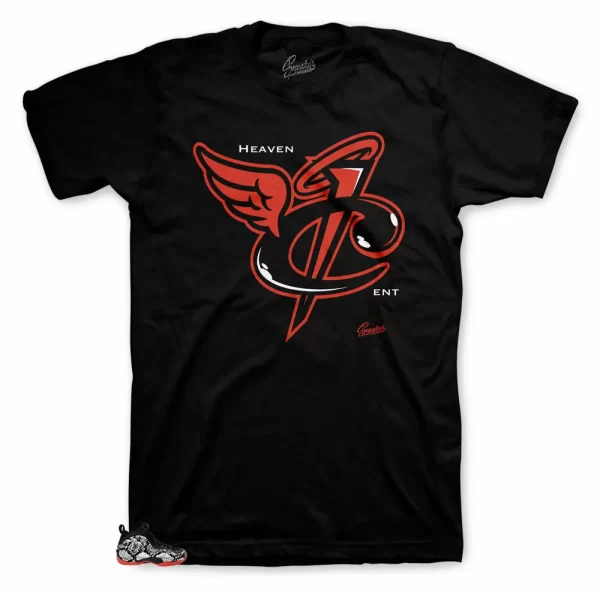 Shirt Match Foamposite Snakeskin Habanero Red Foams - Heaven Cent Tee Jezsport.com