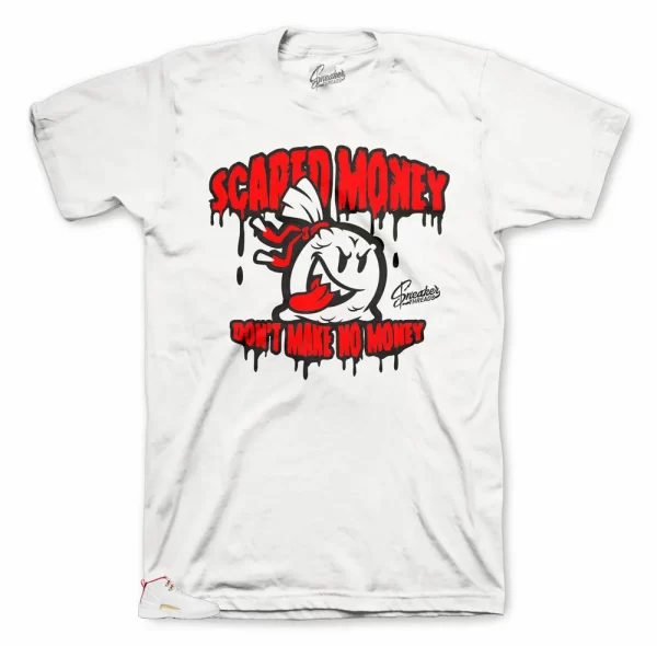 Shirt Match Jordan 12 FIBA Shoes - Scared Money Tee Jezsport.com