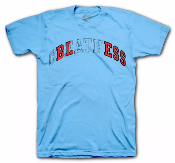 Shirt Match Jordan 1 Fearless UNC Chicago Retro 1 Shoes - BLESS Stitch Tee Jezsport.com