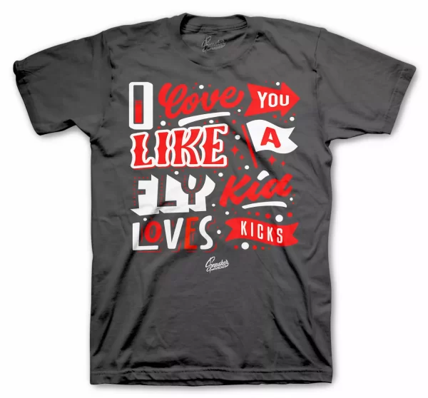 Shirt Match Jordan 12 Dark Grey Wolf - Love Kicks Tee Jezsport.com