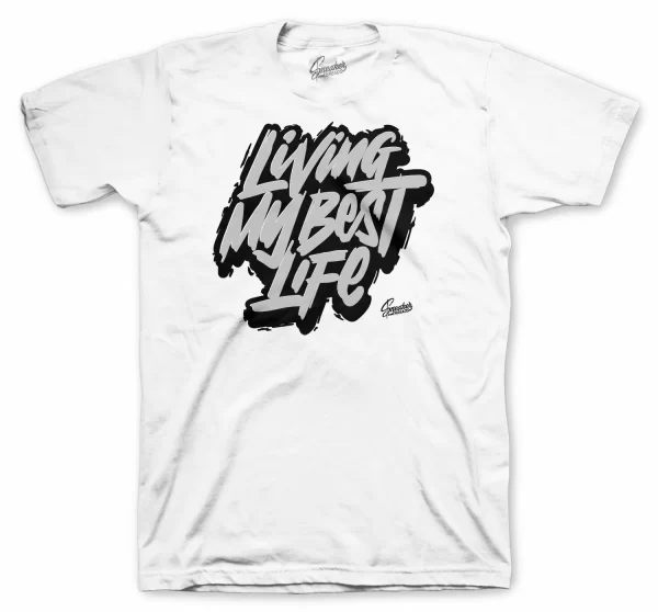 Shirt Match Jordan 11 Vast Grey Silver Metallic - Living Life Shirt Jezsport.com