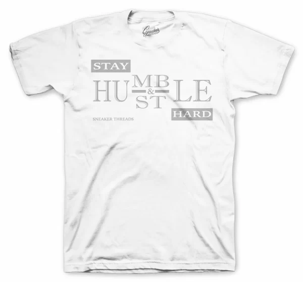 Shirt Match Jordan 11 Vast Grey Silver Metallic - Stay Humble Shirt Jezsport.com