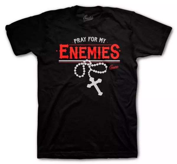 Shirt Match Yeezy V2 Black 350 Pirate Black - Enemies Tee Jezsport.com