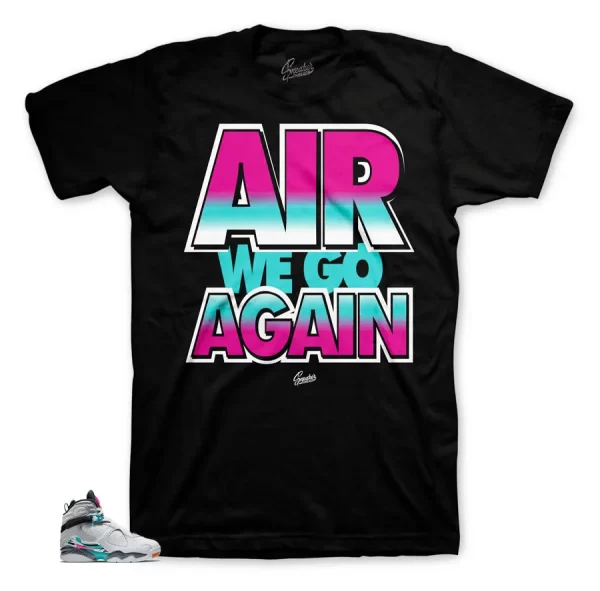 Shirt To Match Jordan 8 South Beach Turbo Green Shoes - Air We Go Shirt Jezsport.com