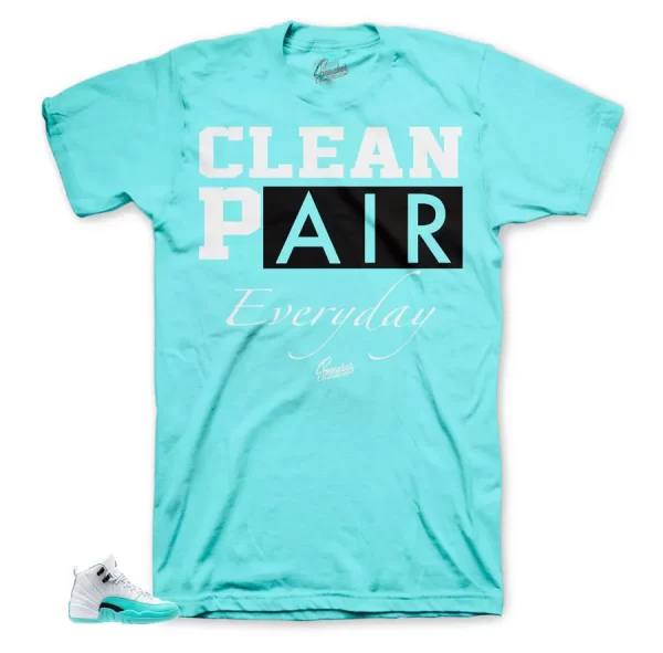 Shirt To Match Jordan 12 Light Aqua - Everyday Shirt Jezsport.com