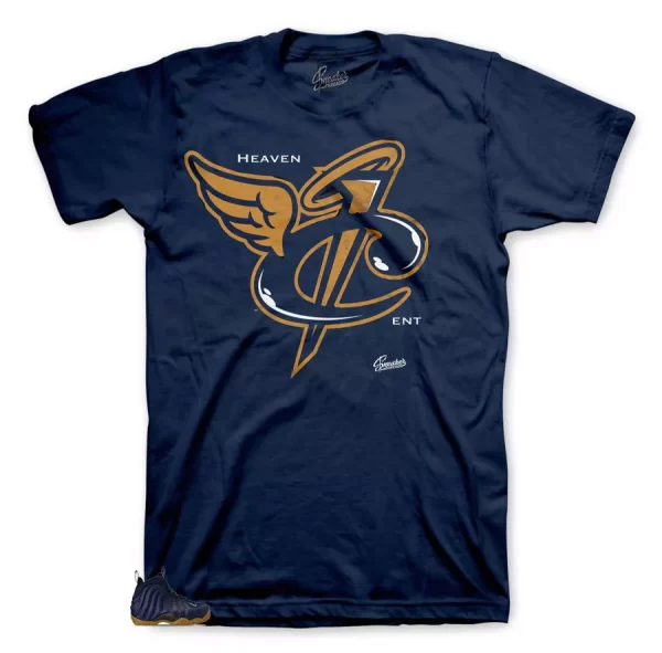 Shirt To Match Foamposite Midnight Navy Foam - Heaven Cent Shirt Jezsport.com