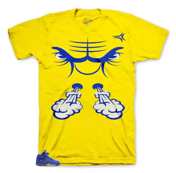 Shirt To Match Jordan 5 Laney Varisity Royal - Raging Face Tee Jezsport.com