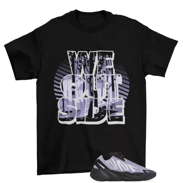 We Outside Sneaker Shirt Black to Match Yeezy 700 MNVN Geode Jezsport.com