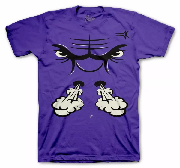 Shirts Match Jordan 4 Purple Metallic Sneaker Tee - Raging Face Jezsport.com