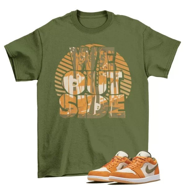 We Outside Sneaker Shirt to Match AIR JORDAN 1 LOW SE CERAMIC / DH6931-102 Jezsport.com