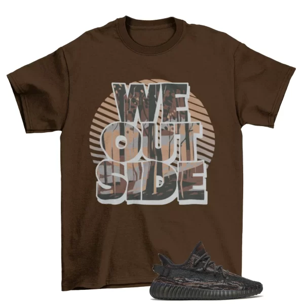 We Outside Sneaker Shirt Brown to Match Yeezy Boost 350 V2 MX Rock Jezsport.com