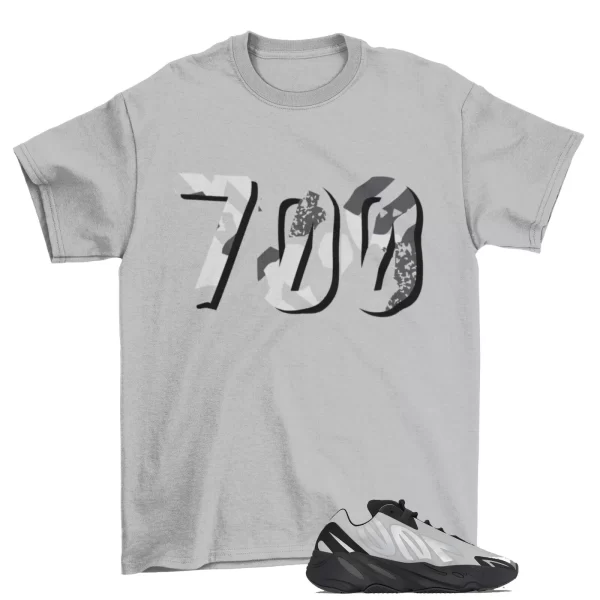 700 Pattern Sneaker Shirt Grey to Match Yeezy 700 MNVN Metallic Jezsport.com