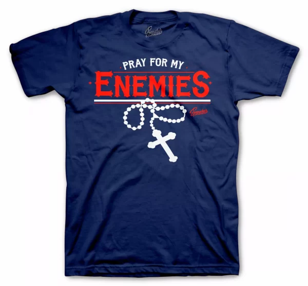 Shirt Match Foamposite Blue Void Foam Shoes Tee - Enemies Tee Jezsport.com