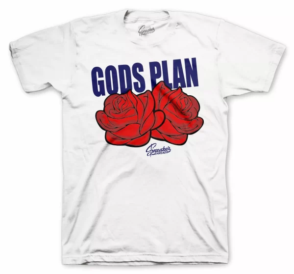 Shirt Match Foamposite Blue Void Foam Shoes Tee - Gods Plan Tee Jezsport.com